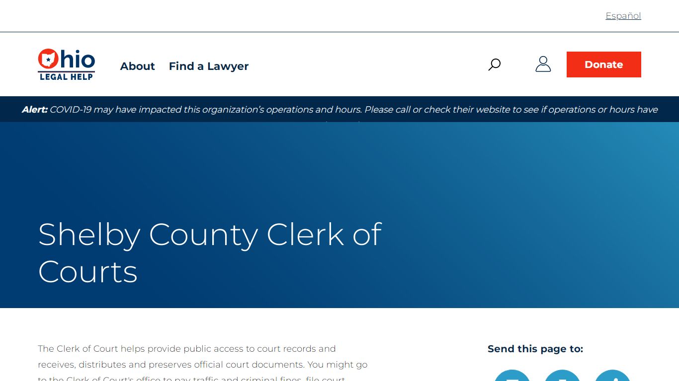 Shelby County Clerk of Courts | Ohio Legal Help